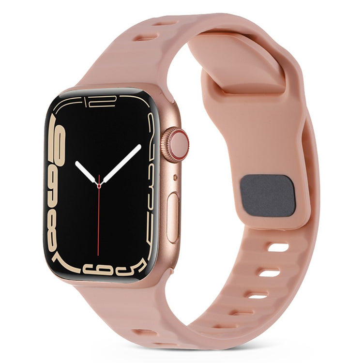 Meget Hårdfør Silikone Universal Rem passer til Apple Smartwatch - Pink#serie_7