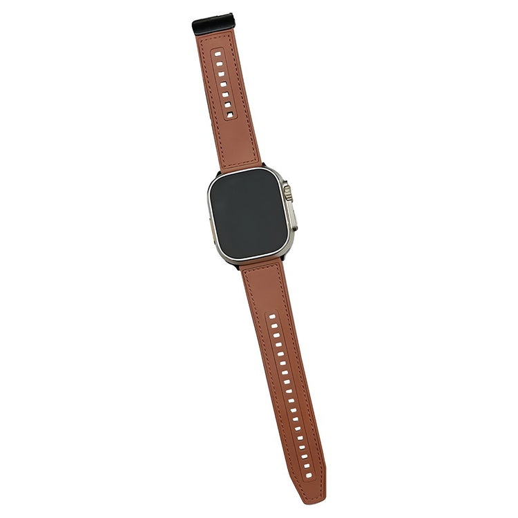 Elegant Kunstlæder Universal Rem passer til Apple Smartwatch - Brun#serie_2