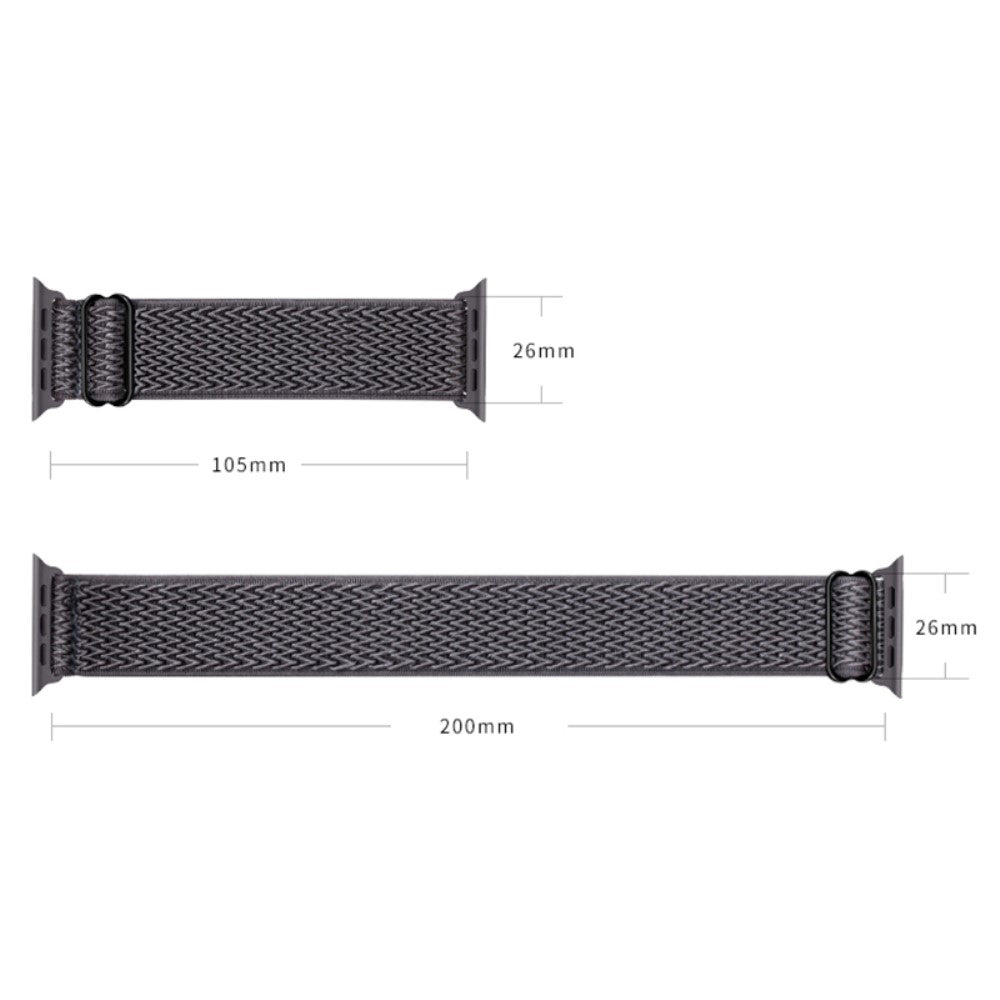 Eminent Nylon Universal Rem passer til Apple Smartwatch - Sort#serie_1