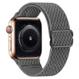 Apple Watch Series 49mm - 45mm - 44mm - 42mm Universal Watch Band Elastic Nylon Strap - Dark Grey