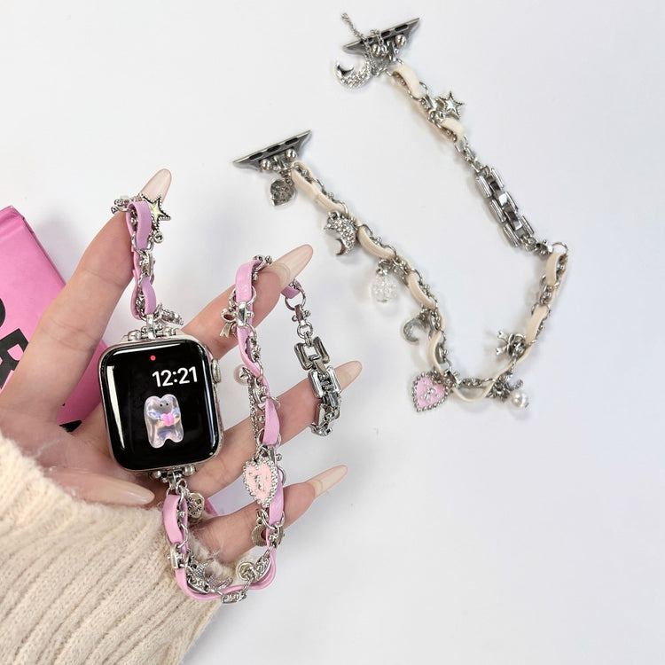 Eminent Kunstlæder Universal Rem passer til Apple Smartwatch - Pink#serie_2