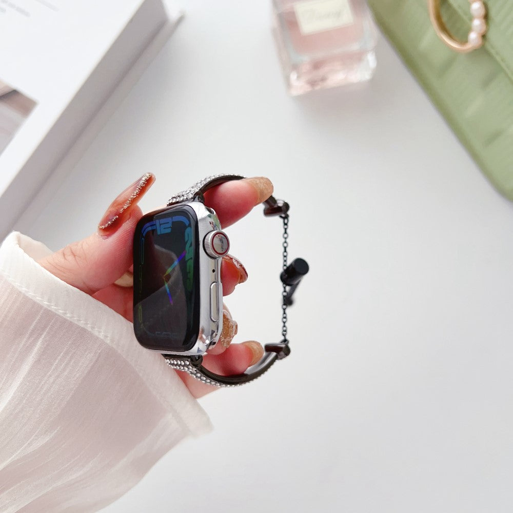 Vildt Elegant Metal Universal Rem passer til Apple Smartwatch - Sort#serie_3