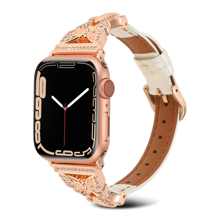 Meget Flot Kunstlæder Universal Rem passer til Apple Smartwatch - Pink#serie_2