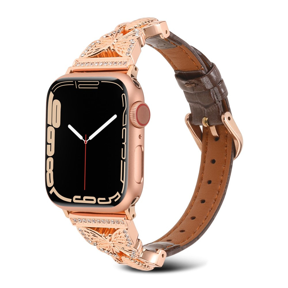 Meget Flot Kunstlæder Universal Rem passer til Apple Smartwatch - Brun#serie_5