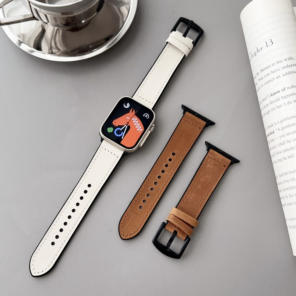 Supercool Kunstlæder Universal Rem passer til Apple Smartwatch - Grøn#serie_4