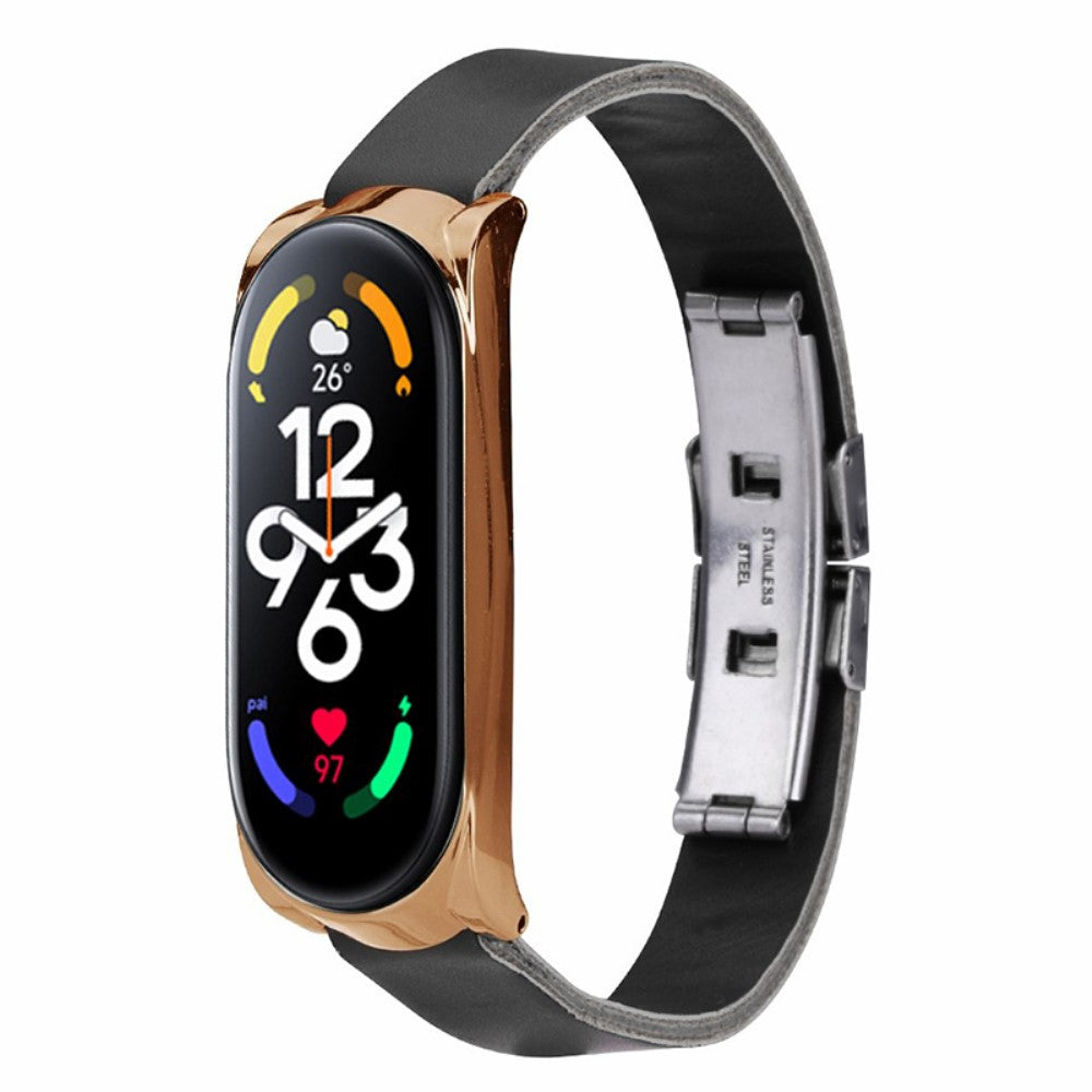 Godt Glas Rem passer til Xiaomi Mi Band 7 - Sort#serie_3