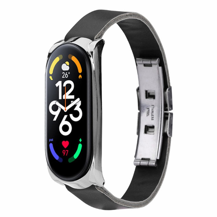 Godt Glas Rem passer til Xiaomi Mi Band 7 - Sort#serie_4