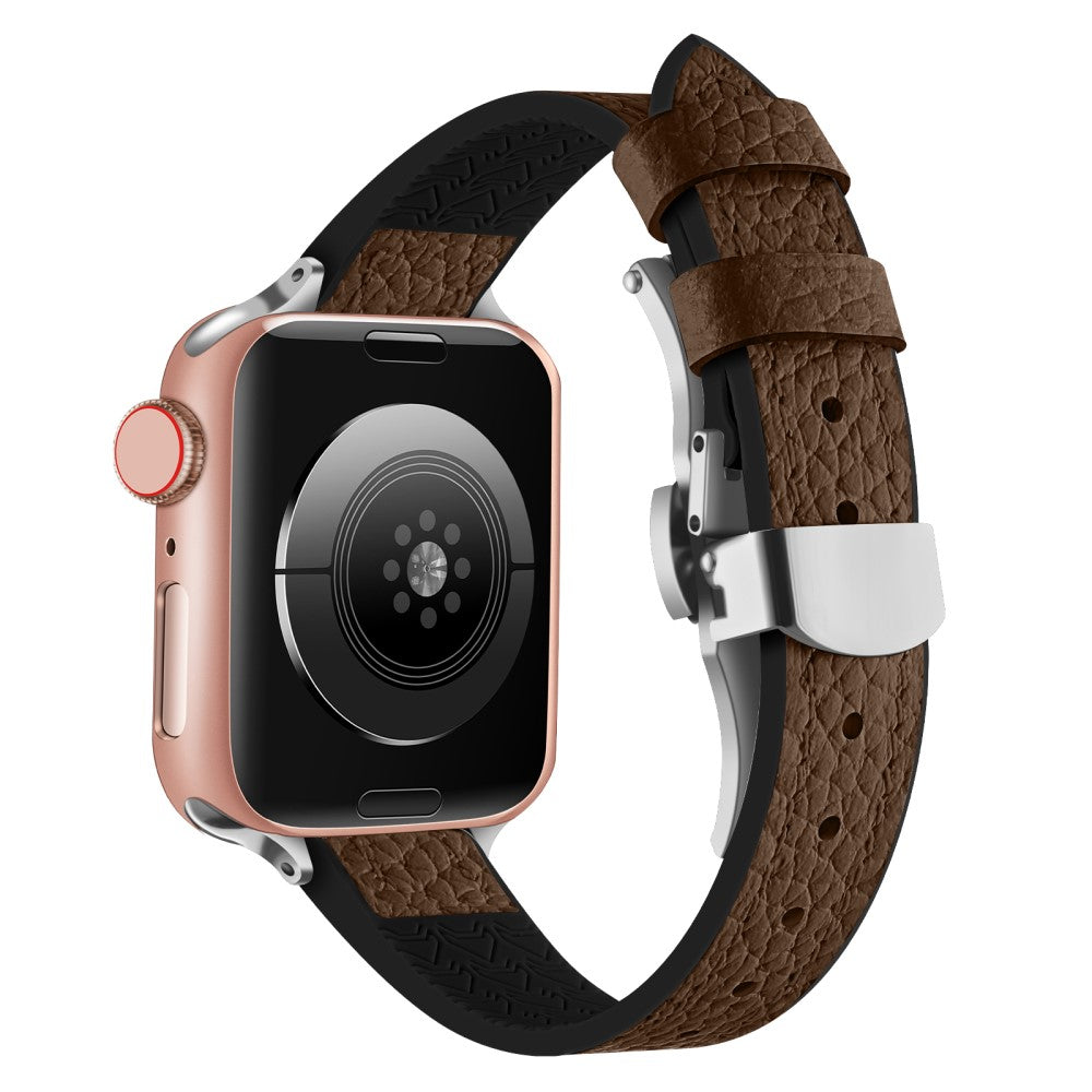 Meget Komfortabel Kunstlæder Universal Rem passer til Apple Smartwatch - Brun#serie_3
