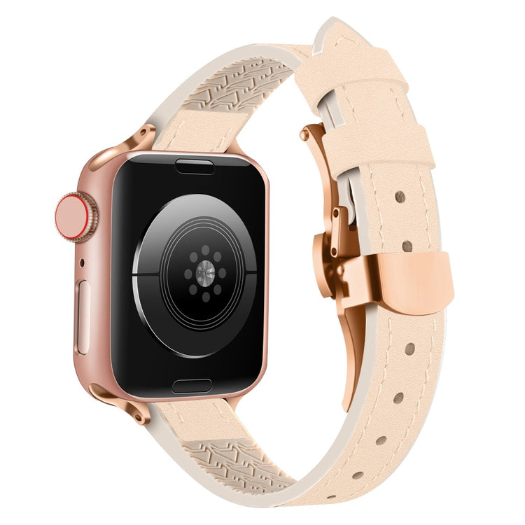 Meget Komfortabel Kunstlæder Universal Rem passer til Apple Smartwatch - Pink#serie_6