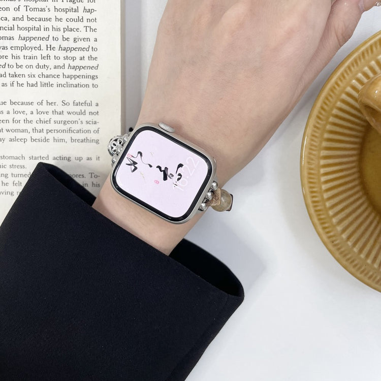 Super Pænt Metal Universal Rem passer til Apple Smartwatch - Brun#serie_1