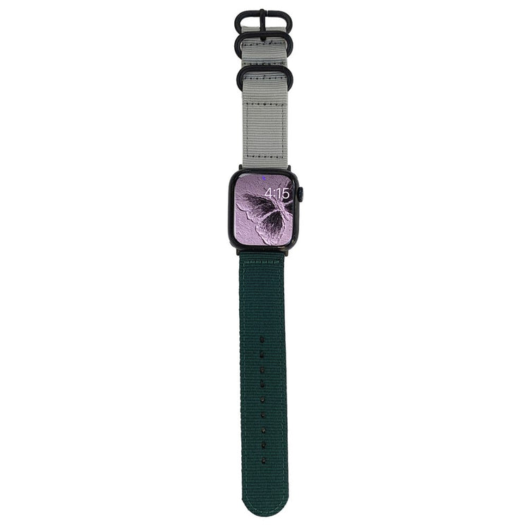 Super Smuk Nylon Universal Rem passer til Apple Smartwatch - Grøn#serie_3