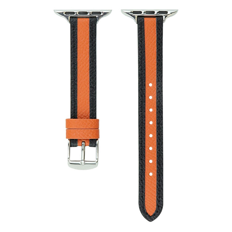 Vildt Holdbart Kunstlæder Universal Rem passer til Apple Smartwatch - Orange#serie_1