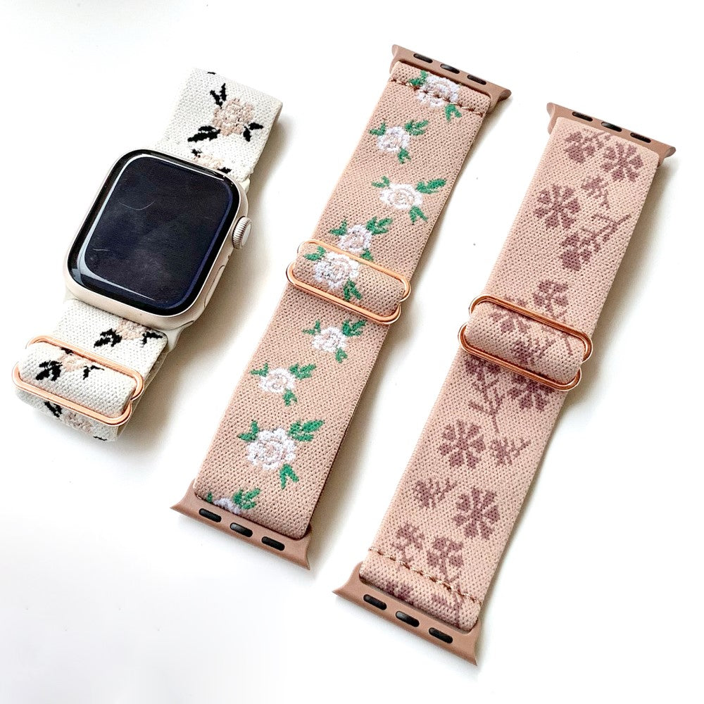 Mega Skøn Nylon Universal Rem passer til Apple Smartwatch - Pink#serie_3