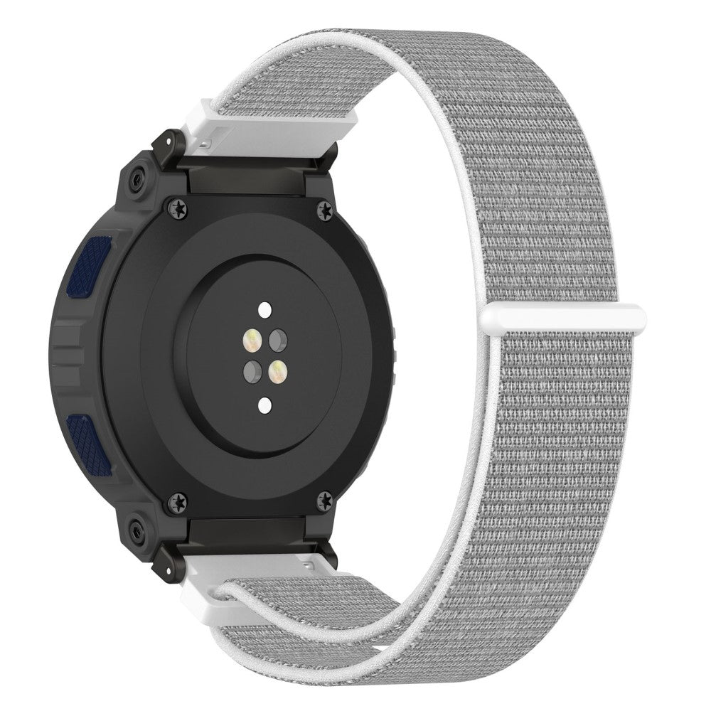 Meget Cool Nylon Rem passer til Amazfit Active Edge - Sølv#serie_5