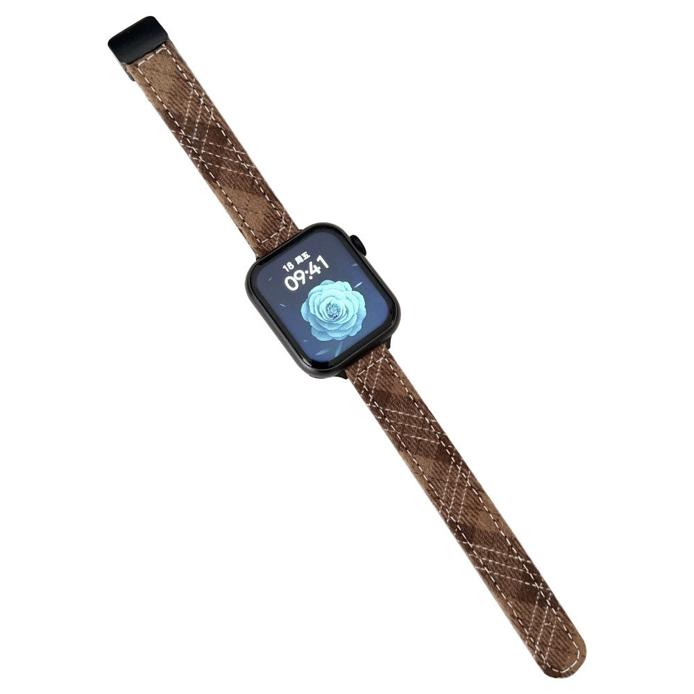 Rigtigt Flot Nylon Universal Rem passer til Apple Smartwatch - Brun#serie_1