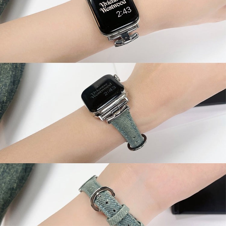 Godt Nylon Universal Rem passer til Apple Smartwatch - Blå#serie_2