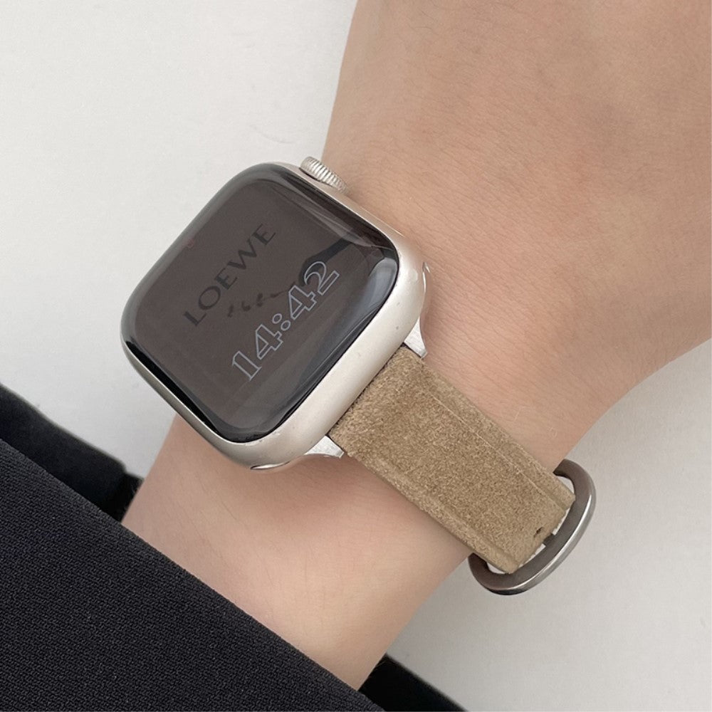 Meget Fed Kunstlæder Universal Rem passer til Apple Smartwatch - Brun#serie_1