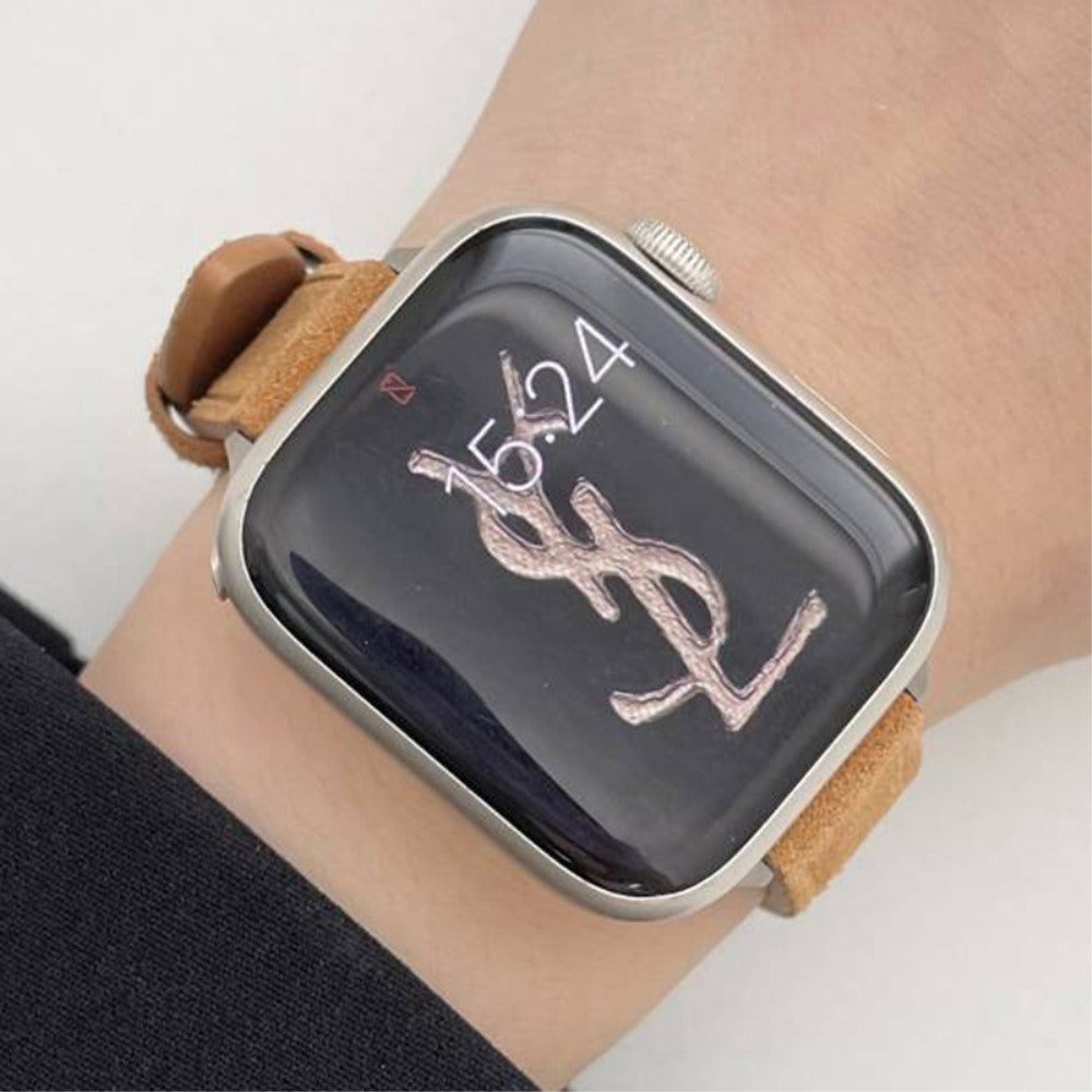 Meget Fed Kunstlæder Universal Rem passer til Apple Smartwatch - Orange#serie_6