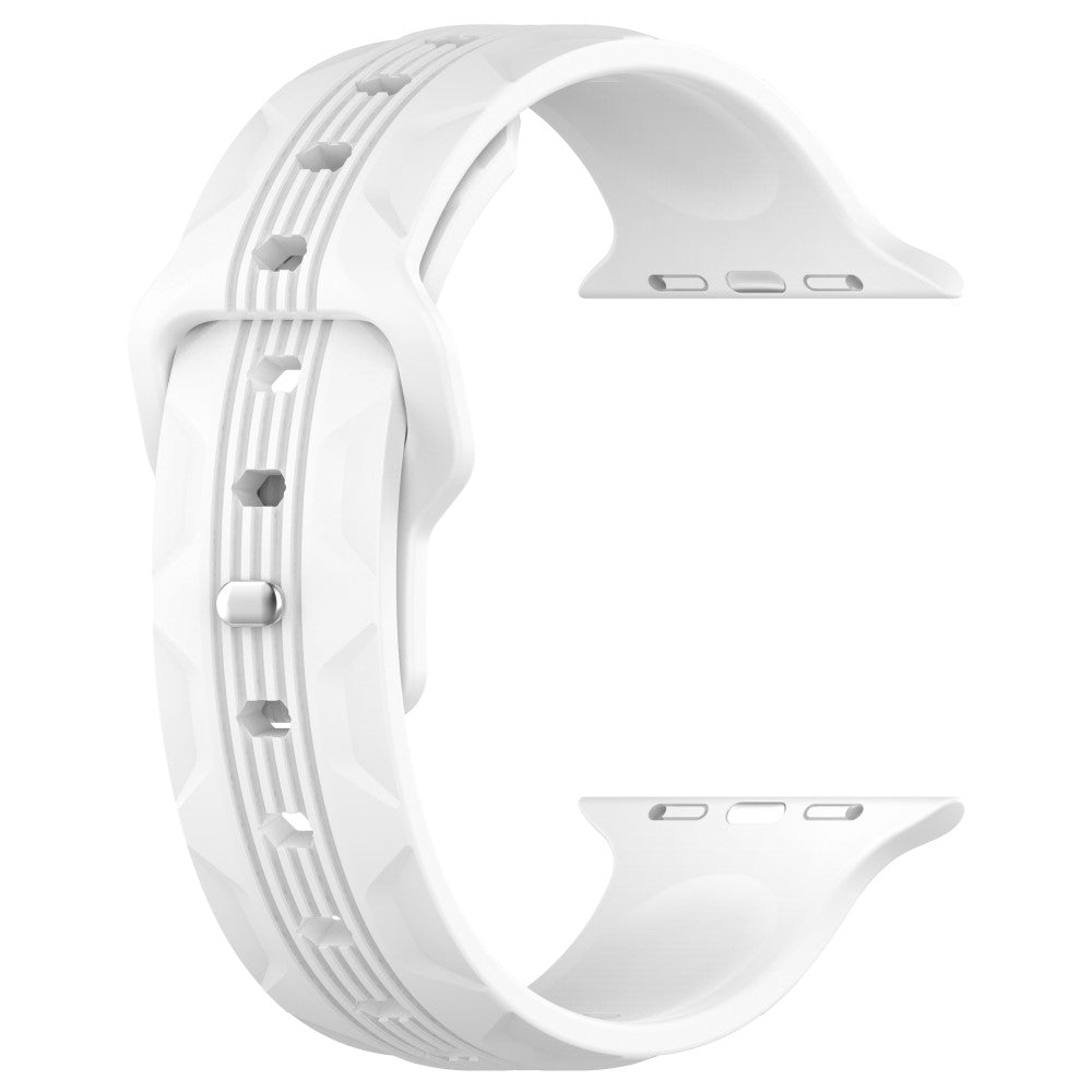 Rigtigt Fantastisk Silikone Universal Rem passer til Apple Smartwatch - Hvid#serie_2