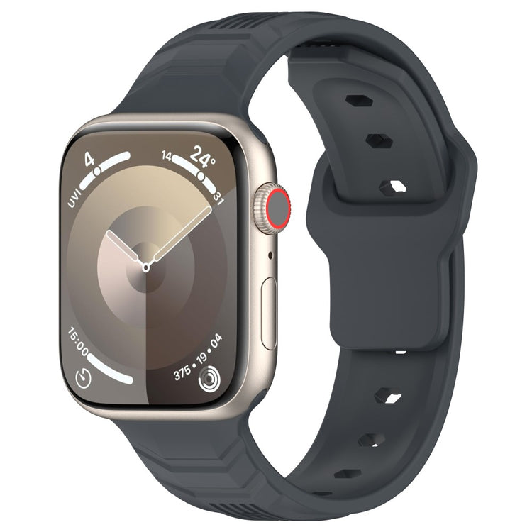 Rigtigt Fantastisk Silikone Universal Rem passer til Apple Smartwatch - Sølv#serie_3