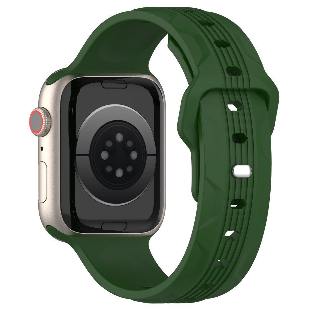 Rigtigt Fantastisk Silikone Universal Rem passer til Apple Smartwatch - Grøn#serie_6