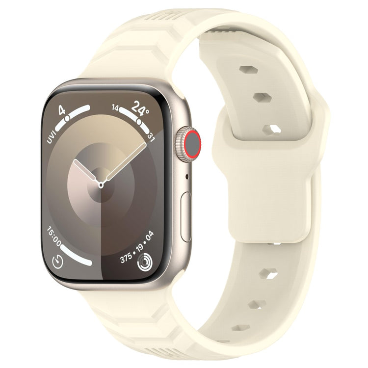 Rigtigt Fantastisk Silikone Universal Rem passer til Apple Smartwatch - Hvid#serie_10