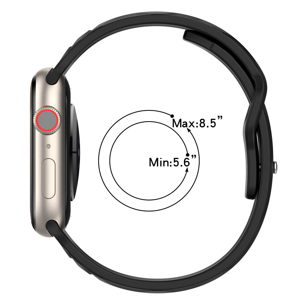 Rigtigt Fantastisk Silikone Universal Rem passer til Apple Smartwatch - Hvid#serie_10
