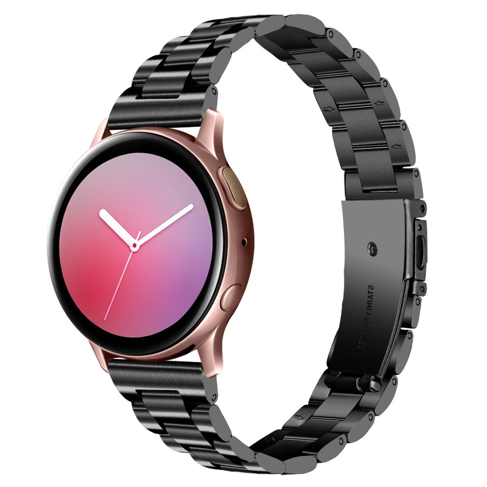 Helt Vildt Kønt Metal Universal Rem passer til Samsung Smartwatch - Sort#serie_1