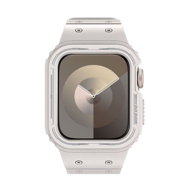 Fed Silikone Universal Rem passer til Apple Smartwatch - Hvid#serie_2