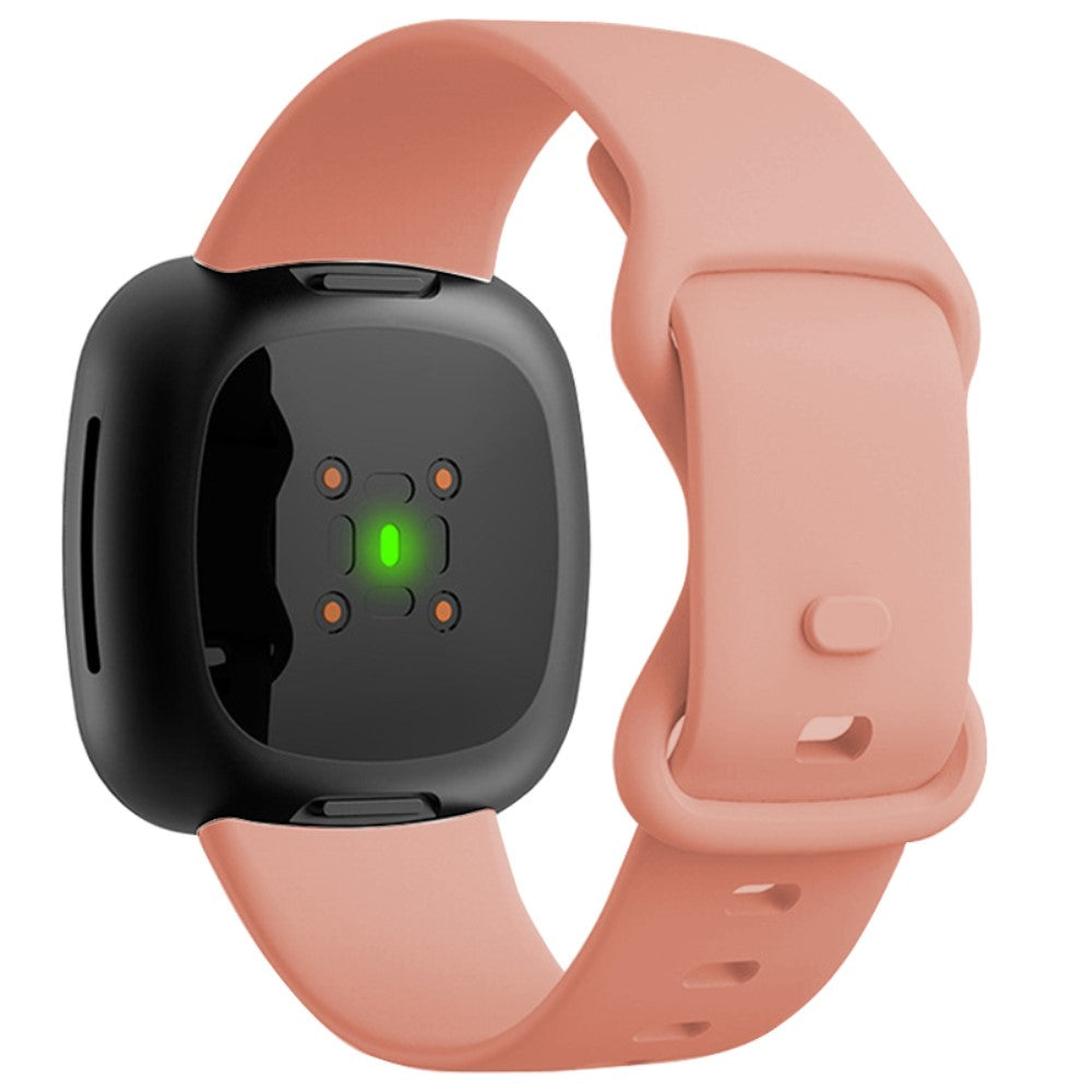 Super Smuk Silikone Universal Rem passer til Fitbit Smartwatch - Pink#serie_3