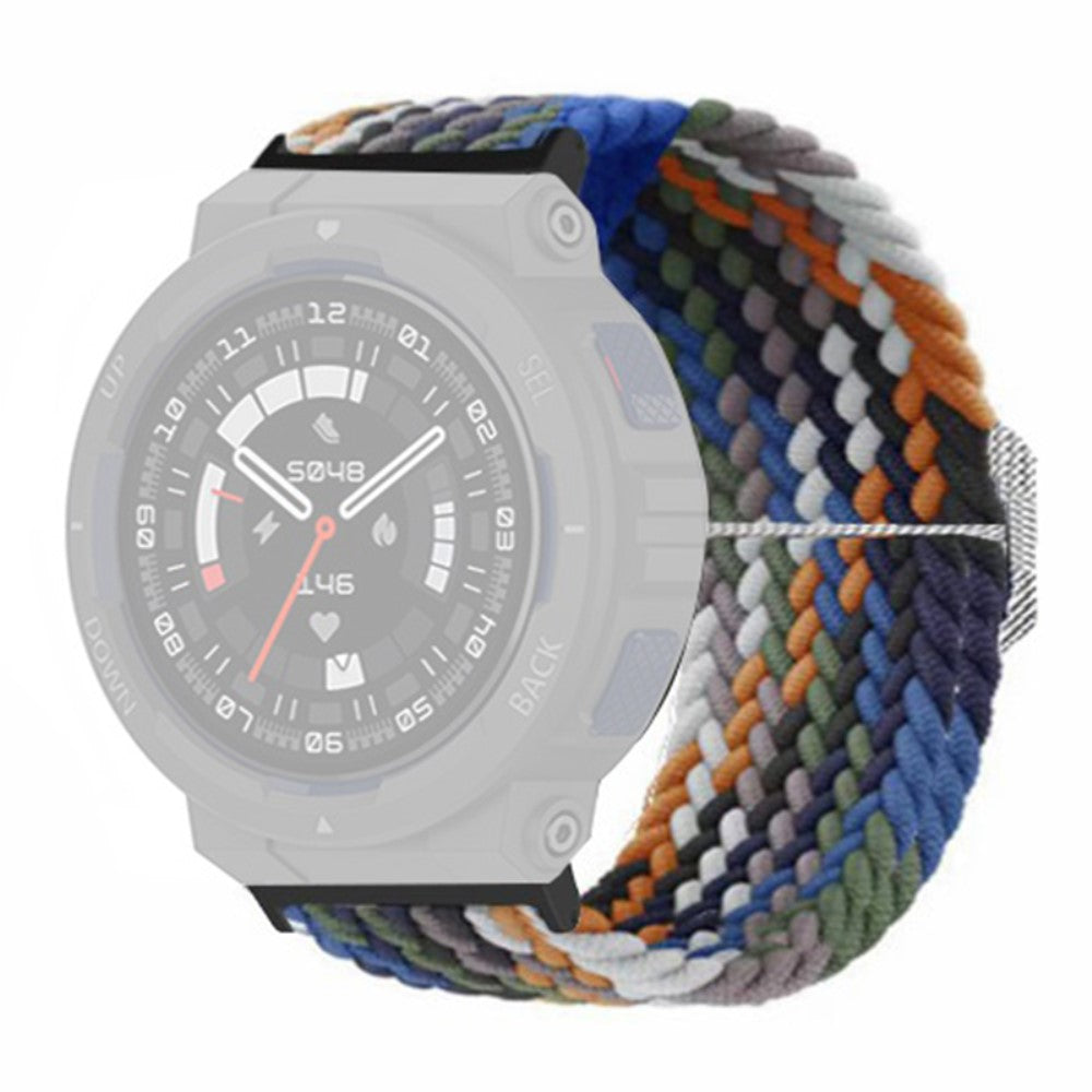 Rigtigt Godt Nylon Rem passer til Amazfit Active Edge - Flerfarvet#serie_13