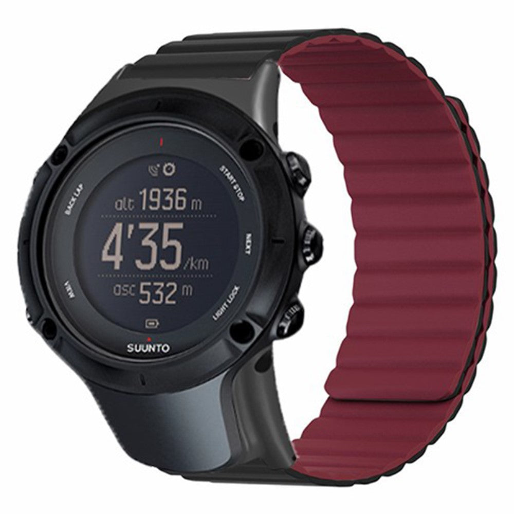 Helt Vildt Elegant Silikone Universal Rem passer til Suunto Smartwatch - Sort#serie_3