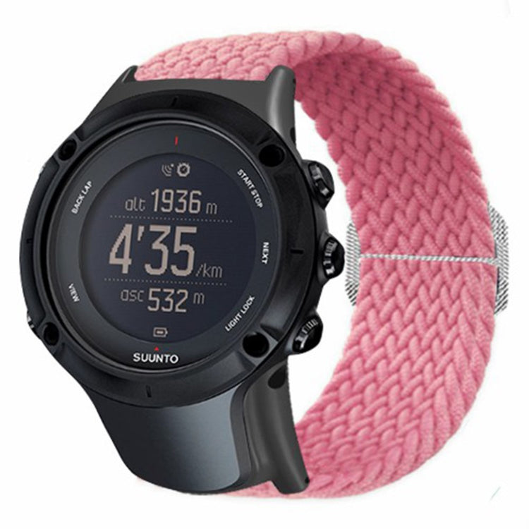 Glimrende Nylon Universal Rem passer til Suunto Smartwatch - Pink#serie_4