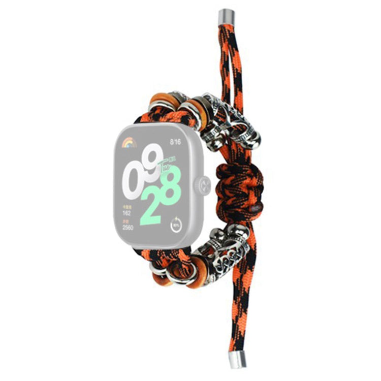 Super Holdbart Sten Og Nylon Rem passer til Xiaomi Redmi Watch 4 - Orange#serie_2