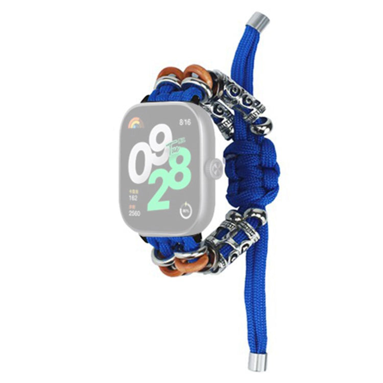 Super Holdbart Sten Og Nylon Rem passer til Xiaomi Redmi Watch 4 - Blå#serie_8