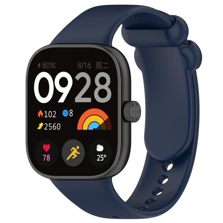 Silikone Universal Rem passer til Xiaomi Band 8 Pro / Xiaomi Redmi Watch 4 - Blå#serie_9