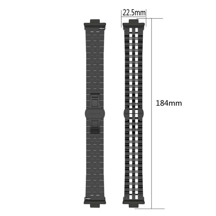 Metal Universal Rem passer til Xiaomi Smart Band 8 Pro / Xiaomi Redmi Watch 4 - Sort#serie_2