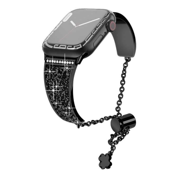 Rigtigt Fint Metal Universal Rem passer til Apple Smartwatch - Sort#serie_1
