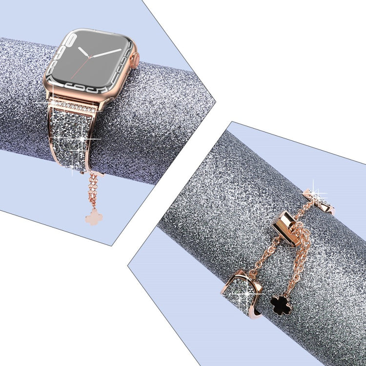 Rigtigt Fint Metal Universal Rem passer til Apple Smartwatch - Pink#serie_2