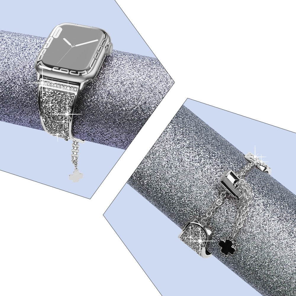 Rigtigt Fint Metal Universal Rem passer til Apple Smartwatch - Sølv#serie_4