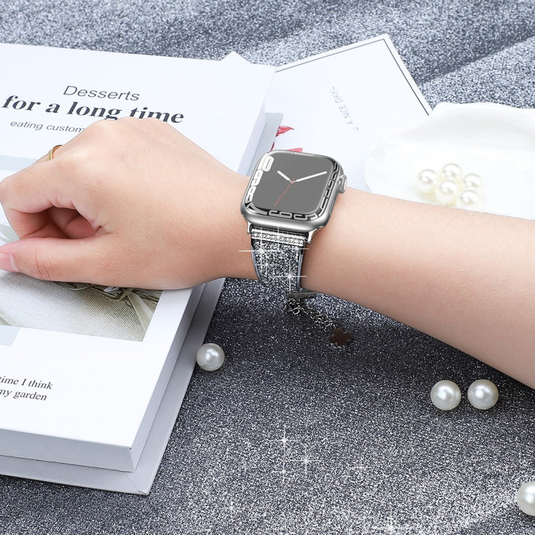 Rigtigt Fint Metal Universal Rem passer til Apple Smartwatch - Sølv#serie_4