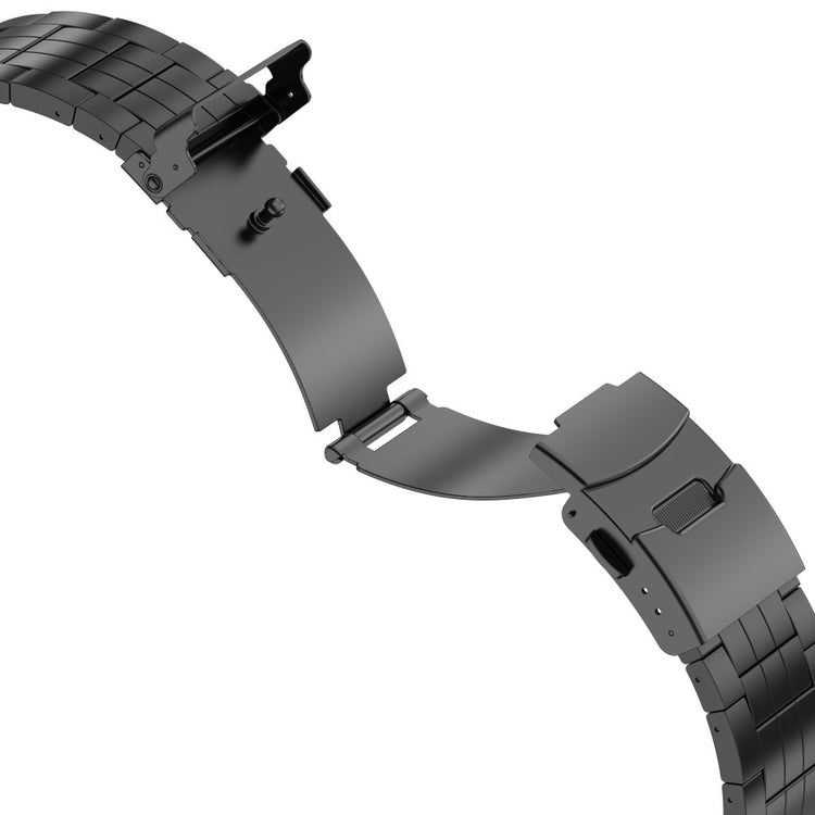 Meget Hårdfør Metal Universal Rem passer til Apple Smartwatch - Sort#serie_2