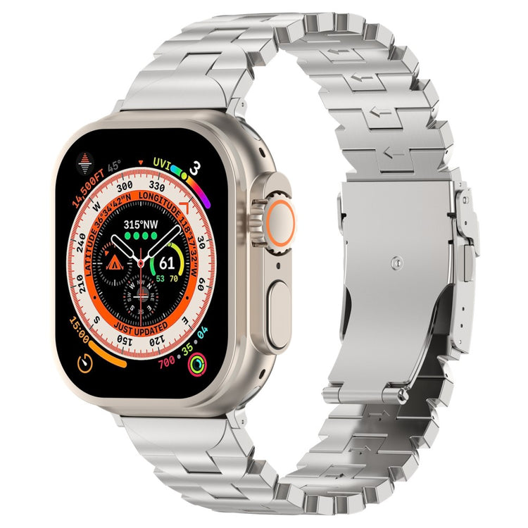 Super Smuk Metal Universal Rem passer til Apple Smartwatch - Sølv#serie_4