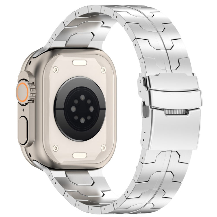 Mega Holdbart Metal Universal Rem passer til Apple Smartwatch - Sølv#serie_1