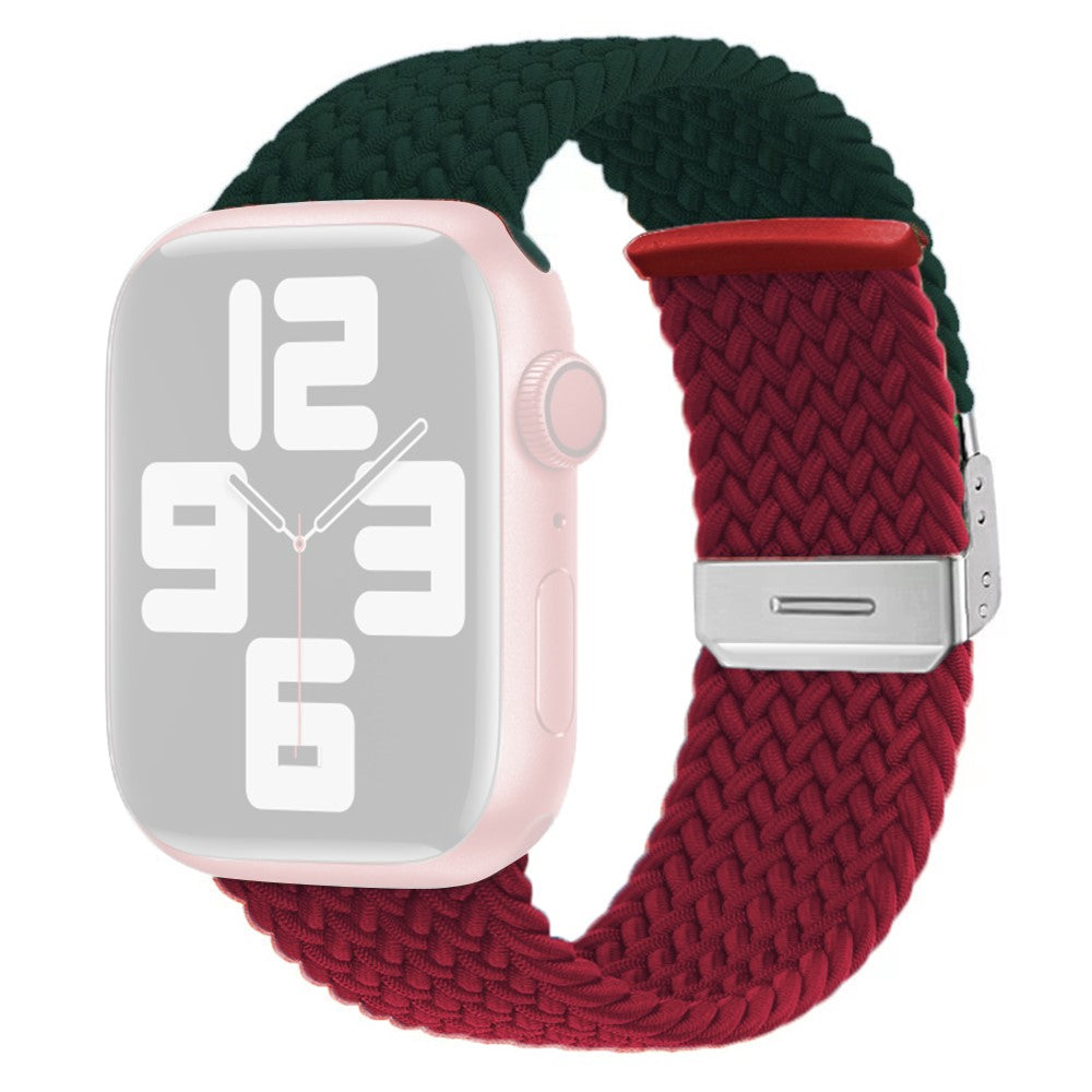 Meget Fint Nylon Universal Rem passer til Apple Smartwatch - Rød#serie_4