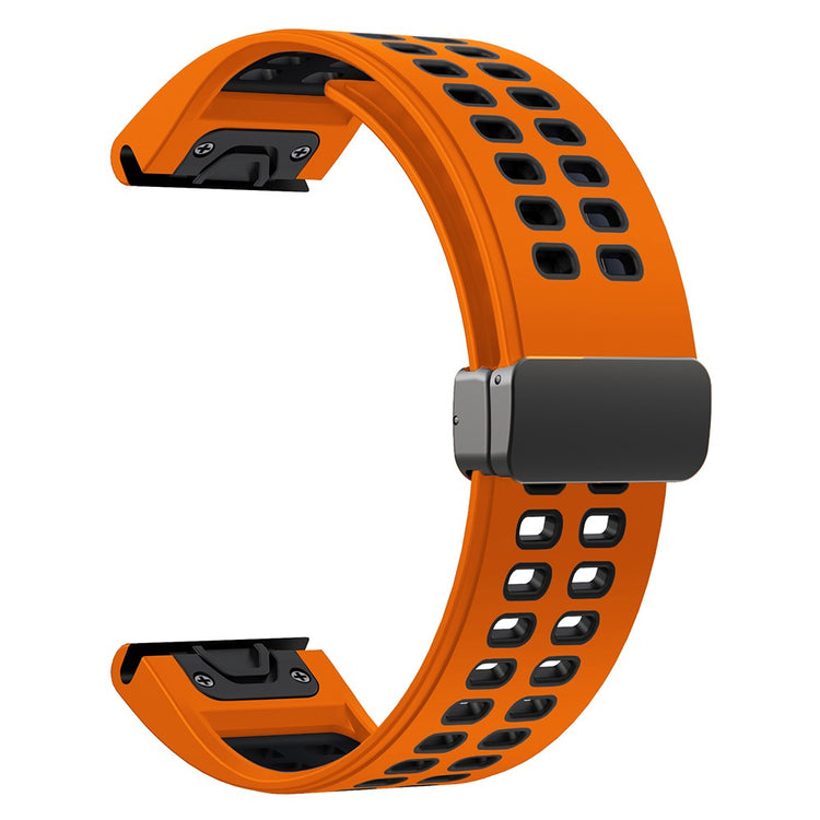 Silikone Universal Rem passer til Garmin Fenix 7X / Garmin Fenix 7X Pro - Orange#serie_1