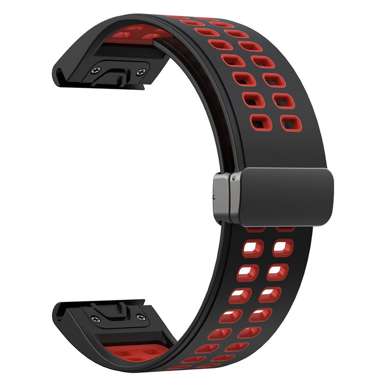 Silikone Universal Rem passer til Garmin Fenix 7X / Garmin Fenix 7X Pro - Rød#serie_3