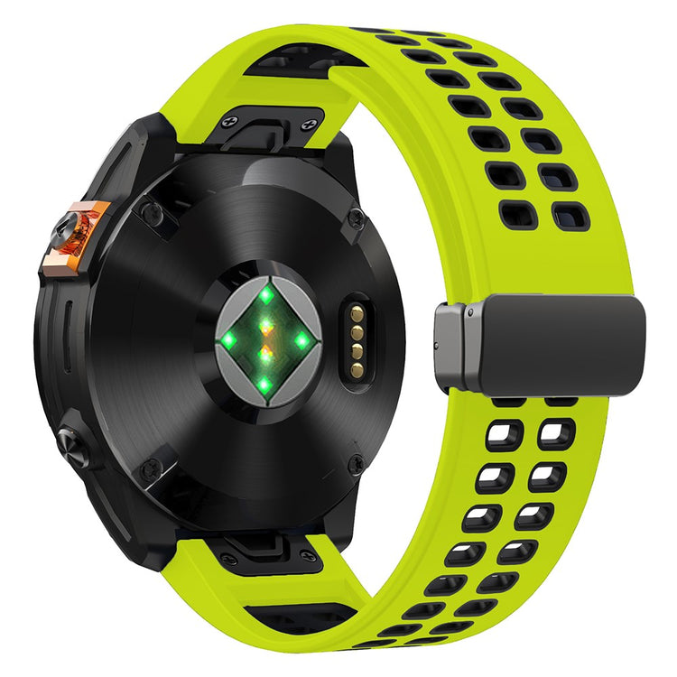 Silikone Universal Rem passer til Garmin Fenix 7X / Garmin Fenix 7X Pro - Grøn#serie_9