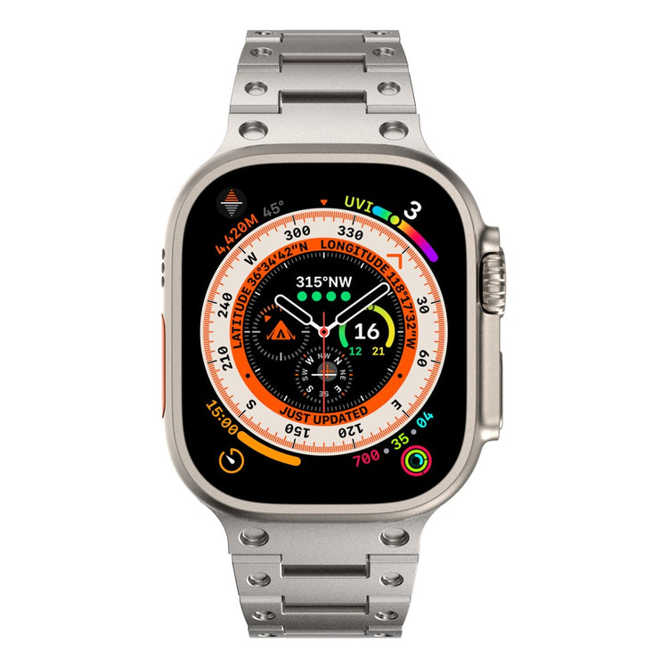 Rigtigt Elegant Metal Universal Rem passer til Apple Smartwatch - Sølv#serie_1