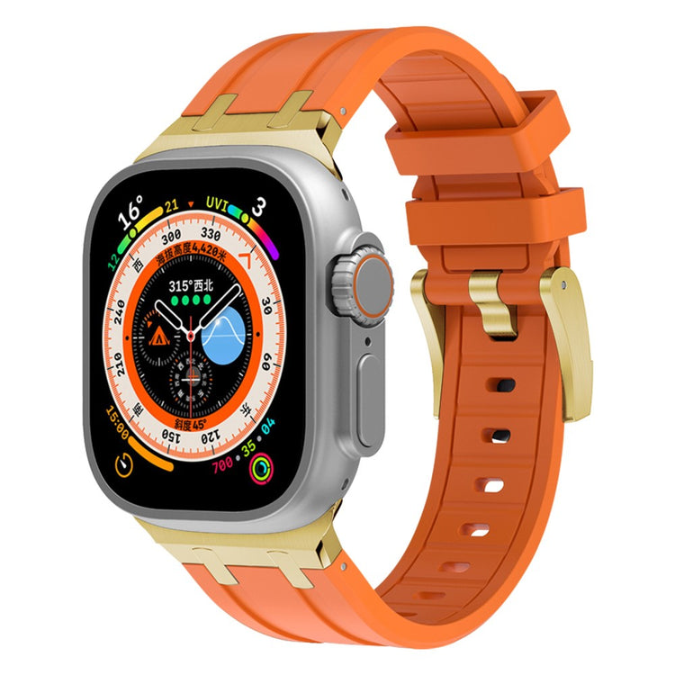 Mega Sejt Silikone Universal Rem passer til Apple Smartwatch - Orange#serie_7